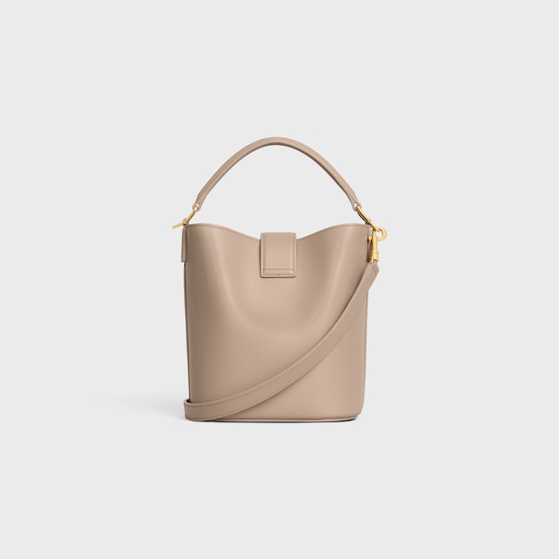 petit seau louise en cuir de veau lisse