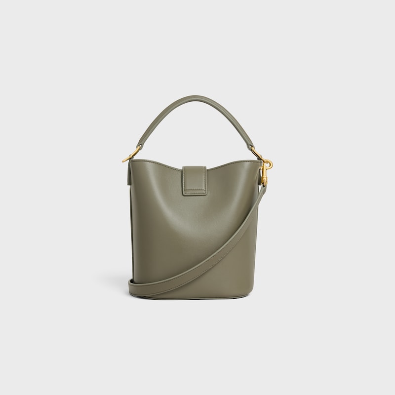 petit seau louise en cuir de veau lisse