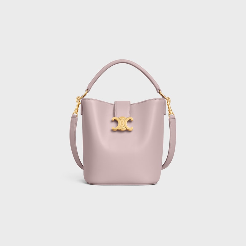 petit seau louise en cuir de veau lisse