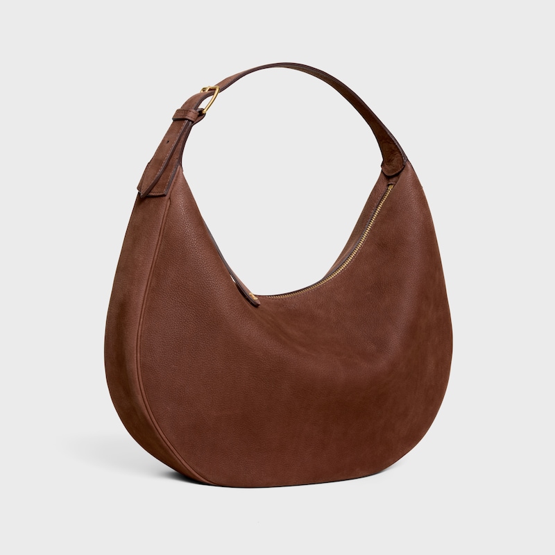 grand sac celine lulu en cuir de veau nubuck grainÉ