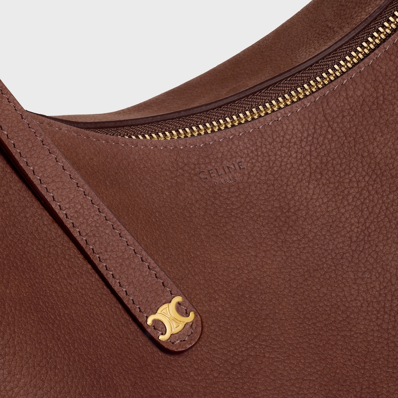 grand sac celine lulu en cuir de veau nubuck grainÉ