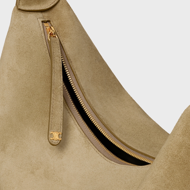 grand sac celine lulu en daim de veau