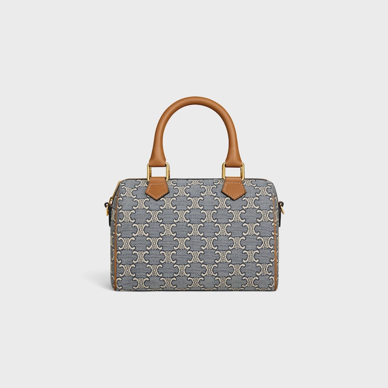 petit boston en jacquard triomphe et peau de veau