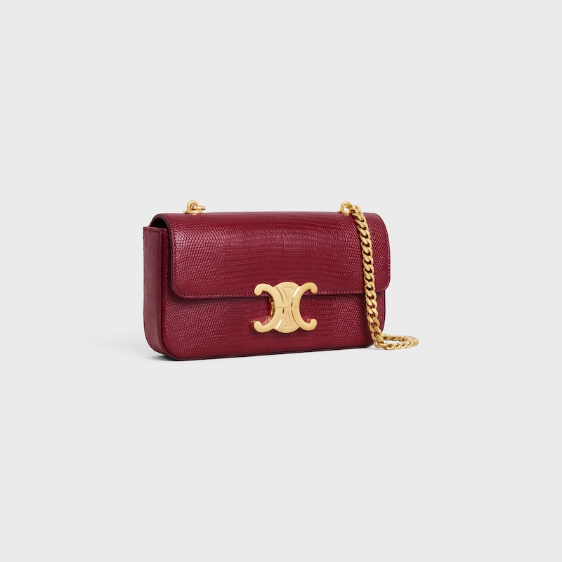 sac bandoulière à chaîne claude en lézard