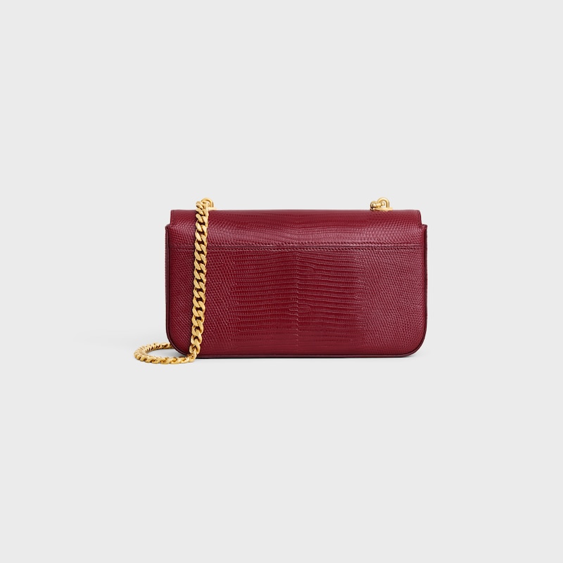 sac bandoulière à chaîne claude en lézard