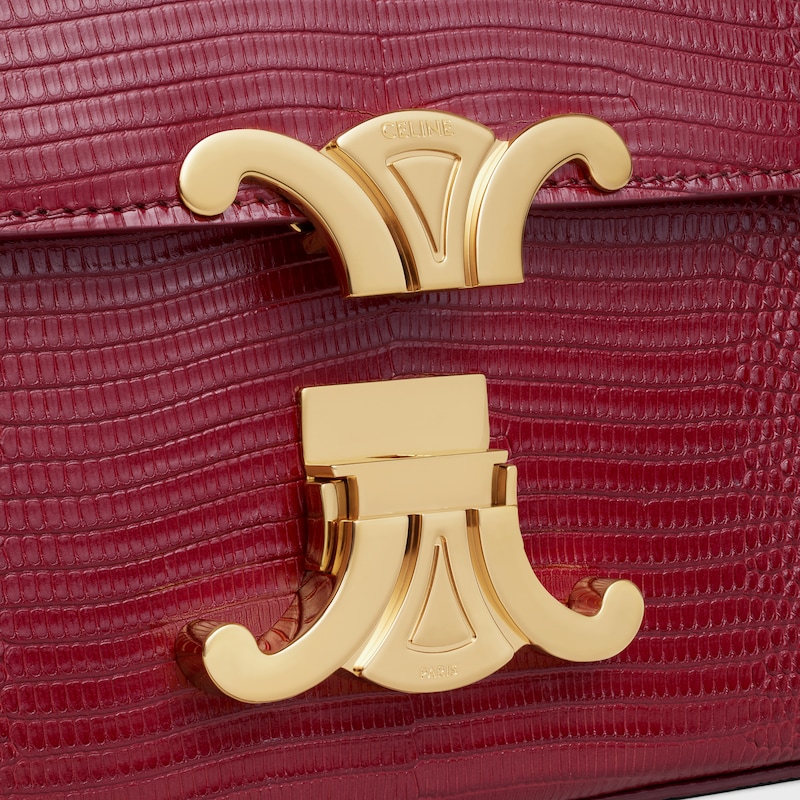 sac bandoulière à chaîne claude en lézard