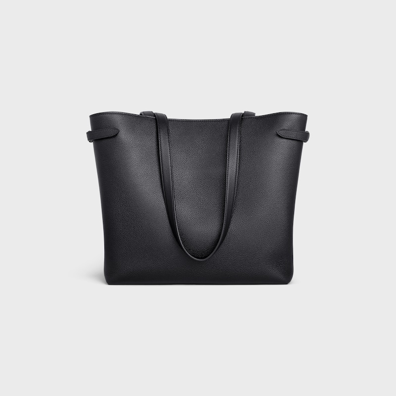 cabas anas cuir triomphe medium en cuir de veau grainé