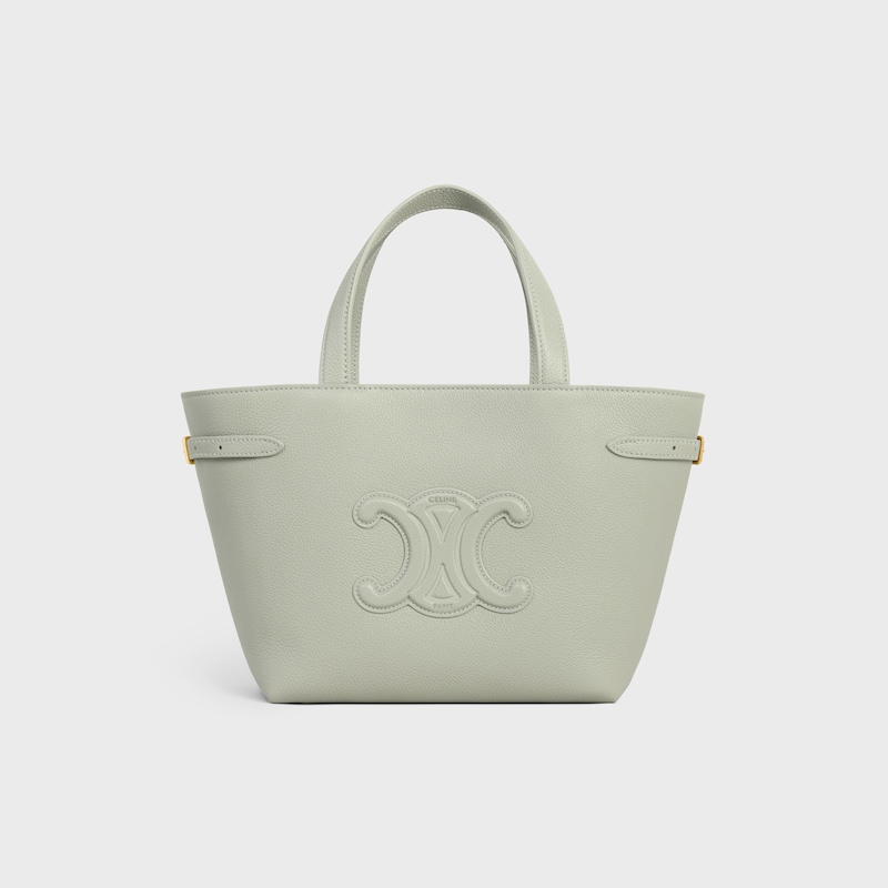 mini cabas anais cuir triomphe en cuir de veau grainé