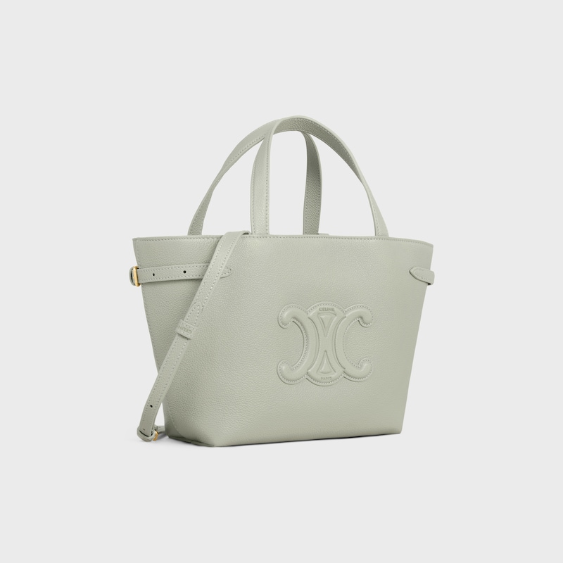 mini cabas anais cuir triomphe en cuir de veau grainé