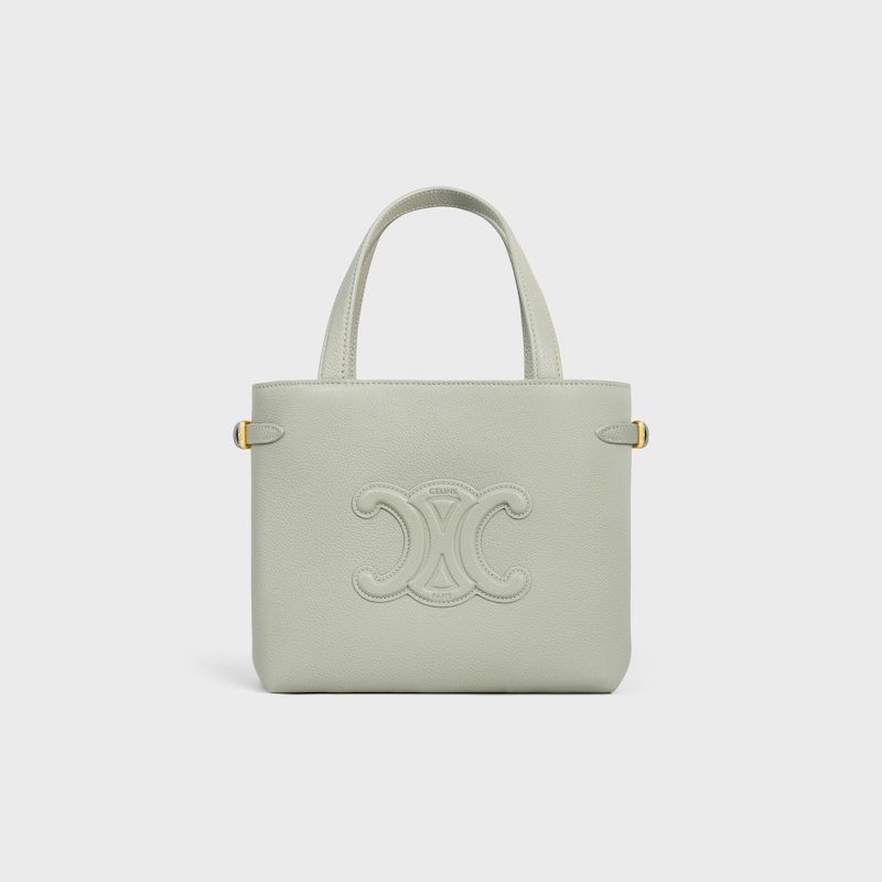 mini cabas anais cuir triomphe en cuir de veau grainé