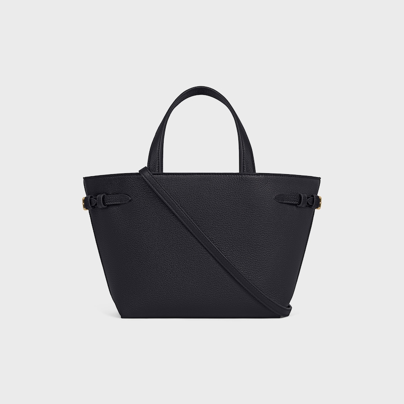 mini cabas anais cuir triomphe en cuir de veau grainé