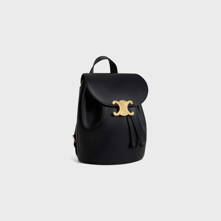 sac à dos céline bonnie en cuir de veau lisse