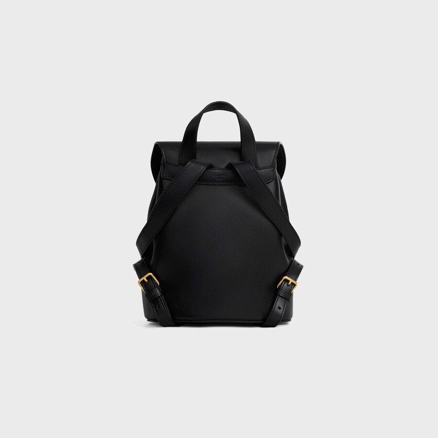 sac à dos céline bonnie en cuir de veau lisse