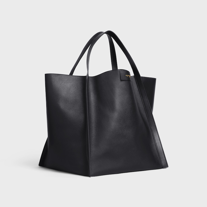 sac cubo moyen en cuir de veau souple