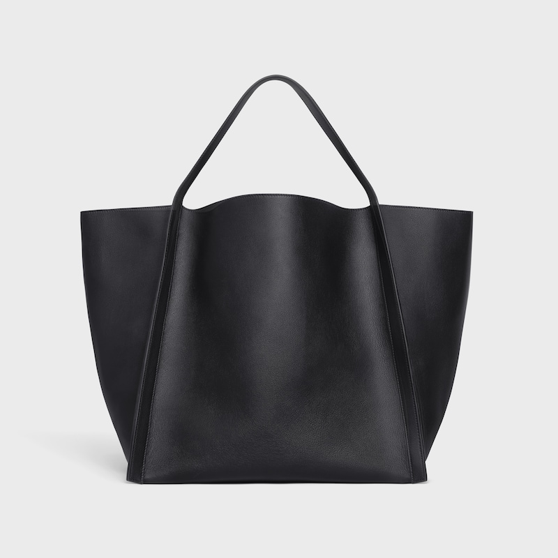 sac cubo moyen en cuir de veau souple