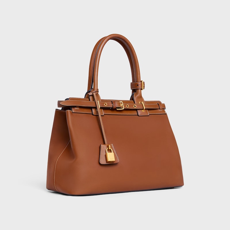 sac celine conti en cuir de veau naturel