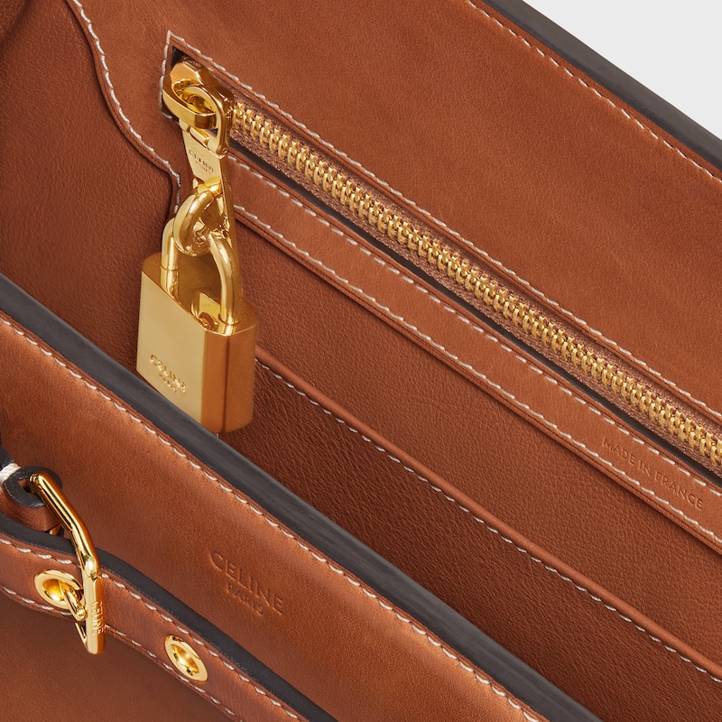 sac celine conti en cuir de veau naturel