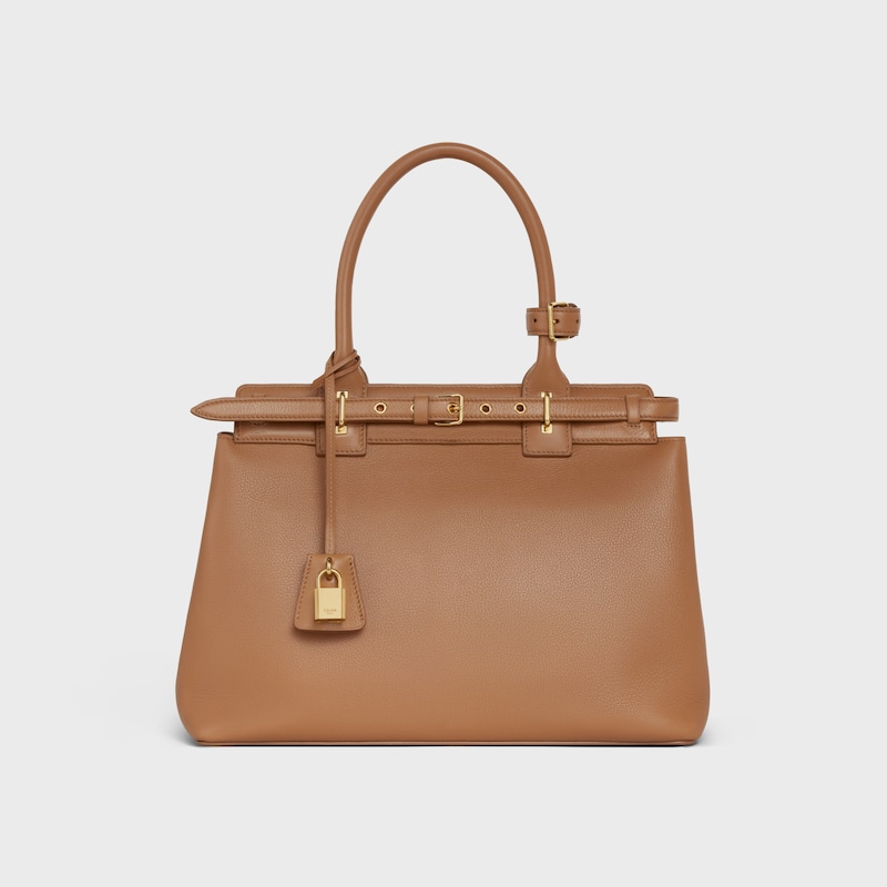sac céline conti en cuir de veau souple grainé