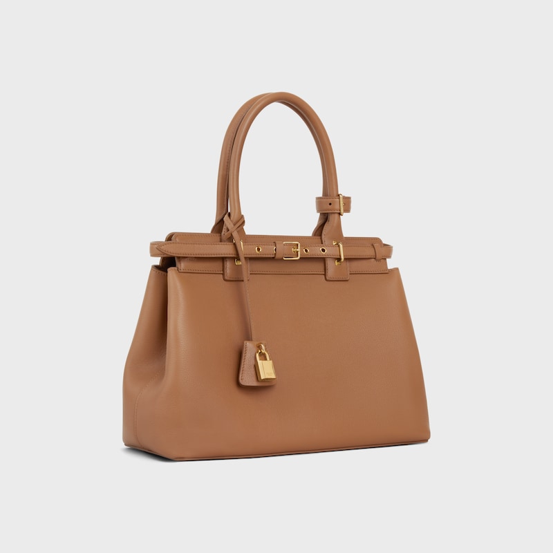 sac céline conti en cuir de veau souple grainé
