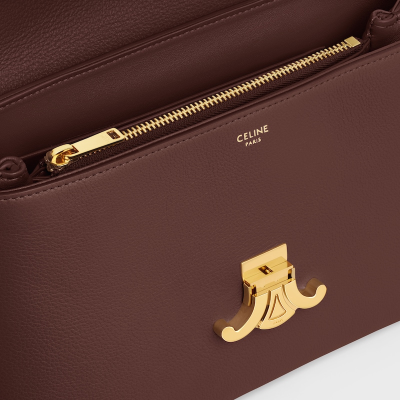 sac nino moyen en cuir de veau souple grainÉ