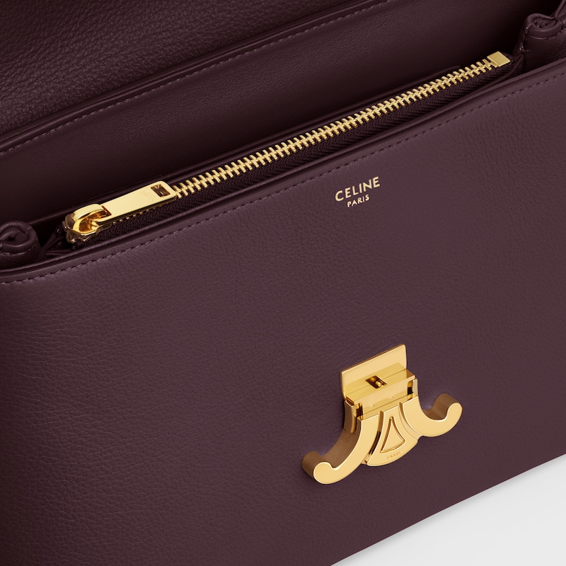 sac nino moyen en cuir de veau souple grainÉ