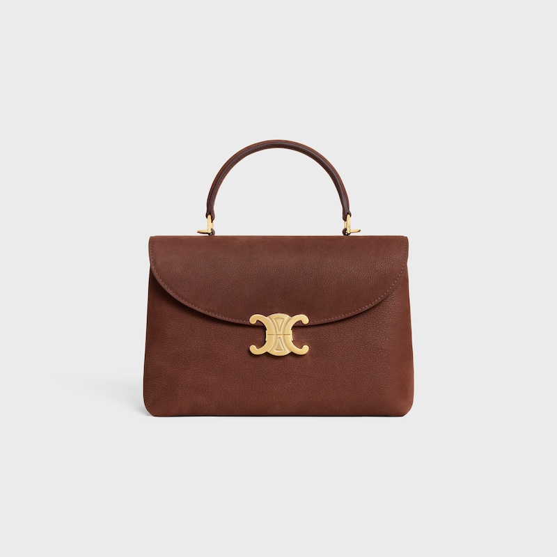 sac nino moyen en cuir de veau nubuck grainÉ