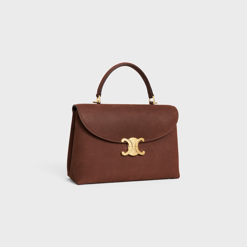sac nino moyen en cuir de veau nubuck grainÉ