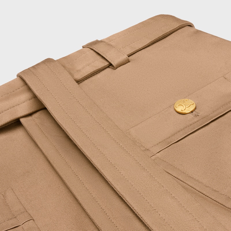 pantalon à queue en sergé de coton