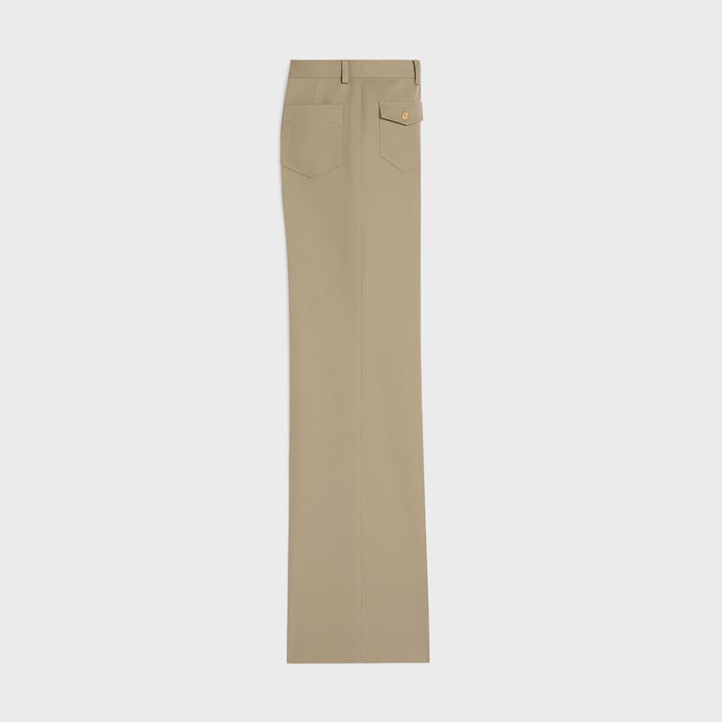 pantalon en gabardine de coton