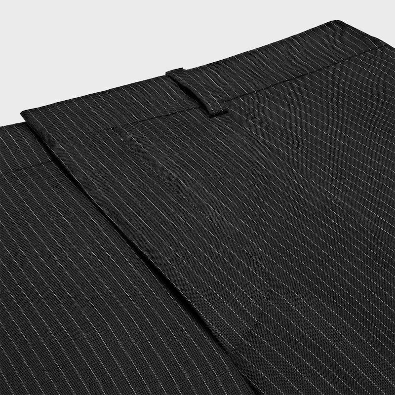 pantalon sorbonne en laine rayée