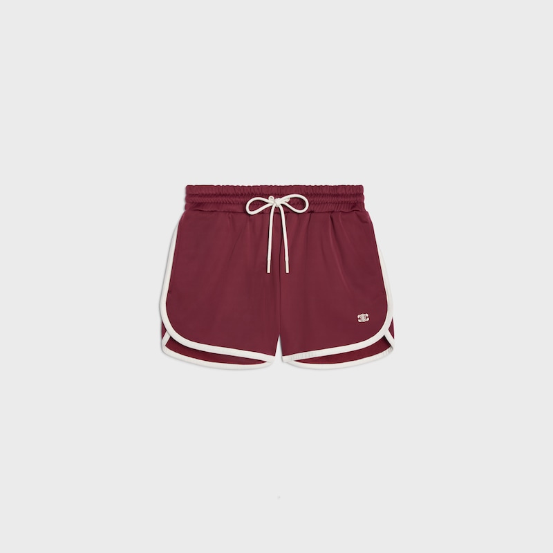 mini-short de jogging en jersey double face