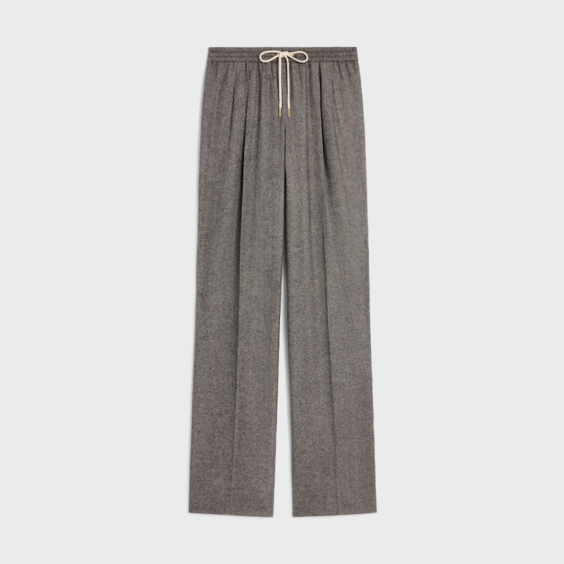 pantalon à cordon en flanelle de cachemire
