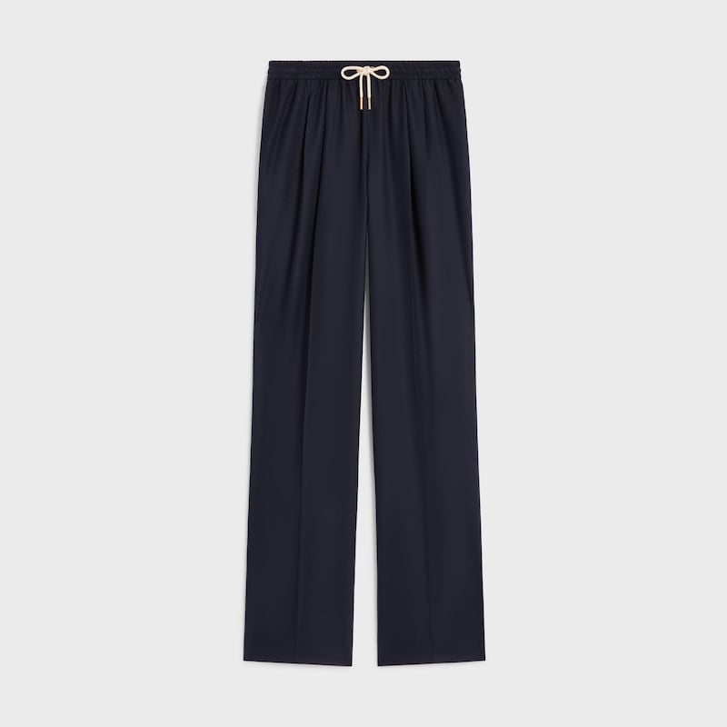 pantalon à cordon en flanelle de cachemire