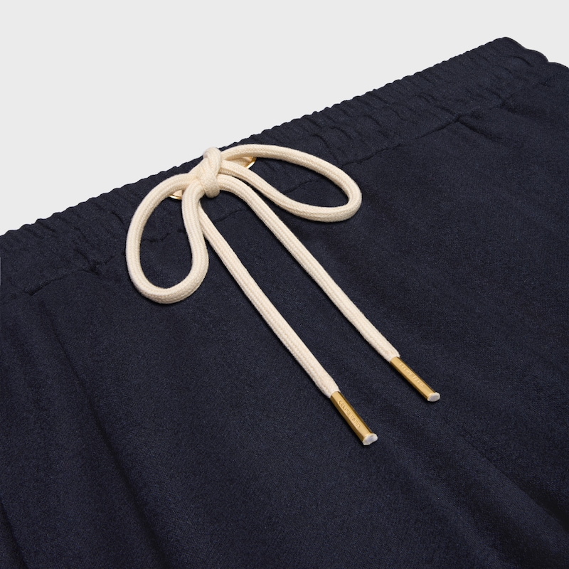 pantalon à cordon en flanelle de cachemire