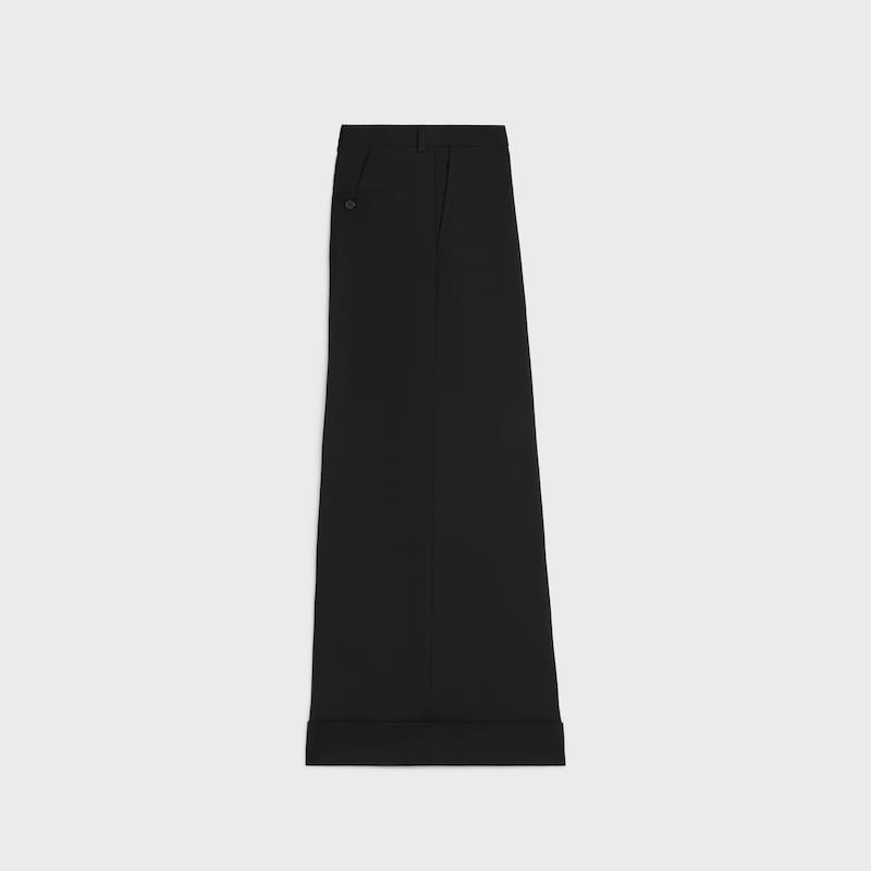 pantalon de docks en gabardine de laine