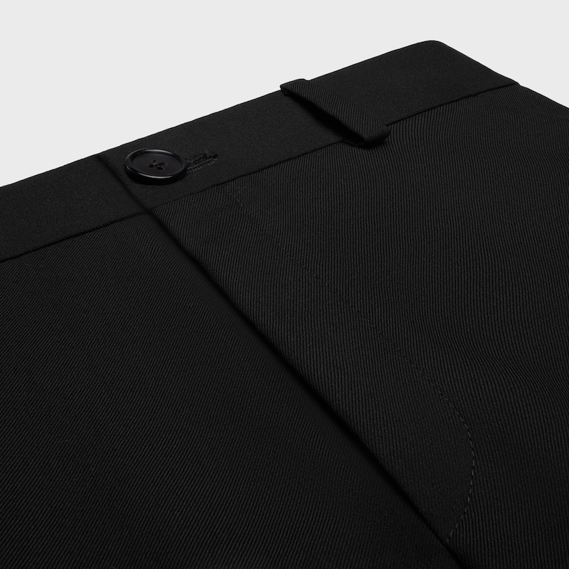 pantalon de docks en gabardine de laine
