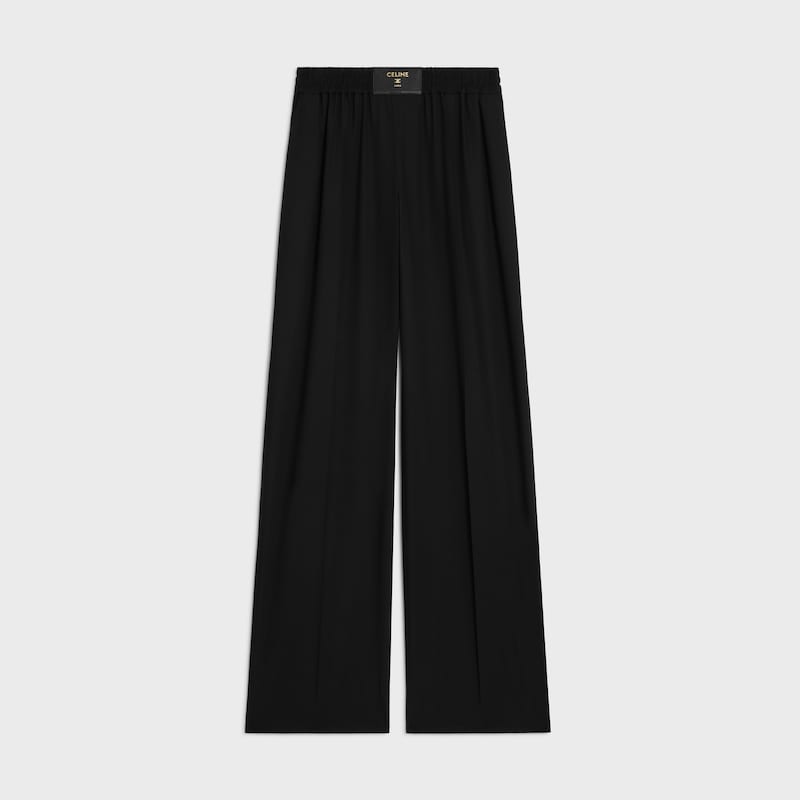 pantalon en tissu de laine légère