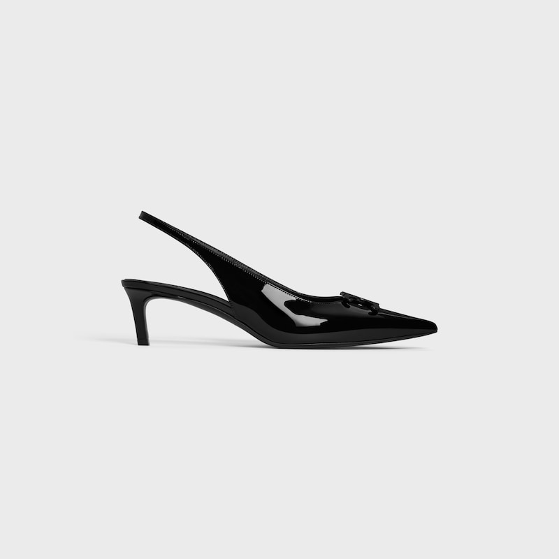 escarpins celine alma triomphe en veau verni