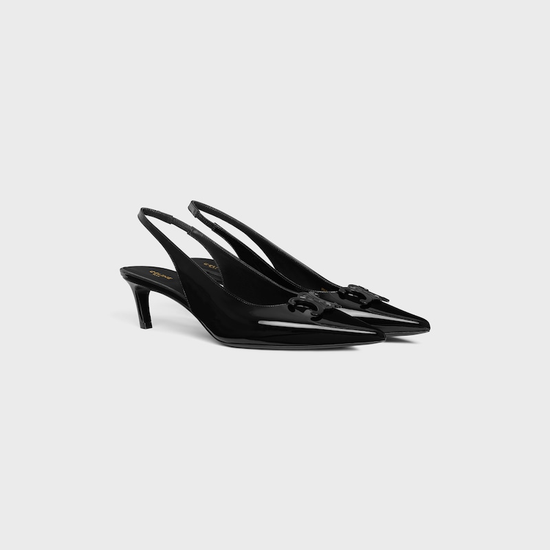 escarpins celine alma triomphe en veau verni