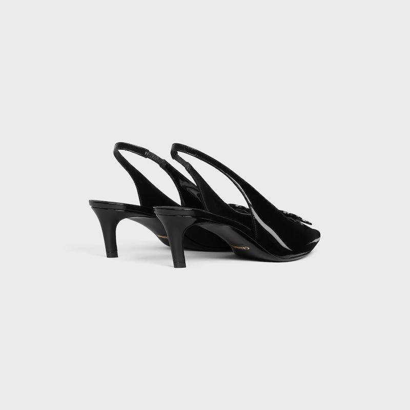 escarpins celine alma triomphe en veau verni