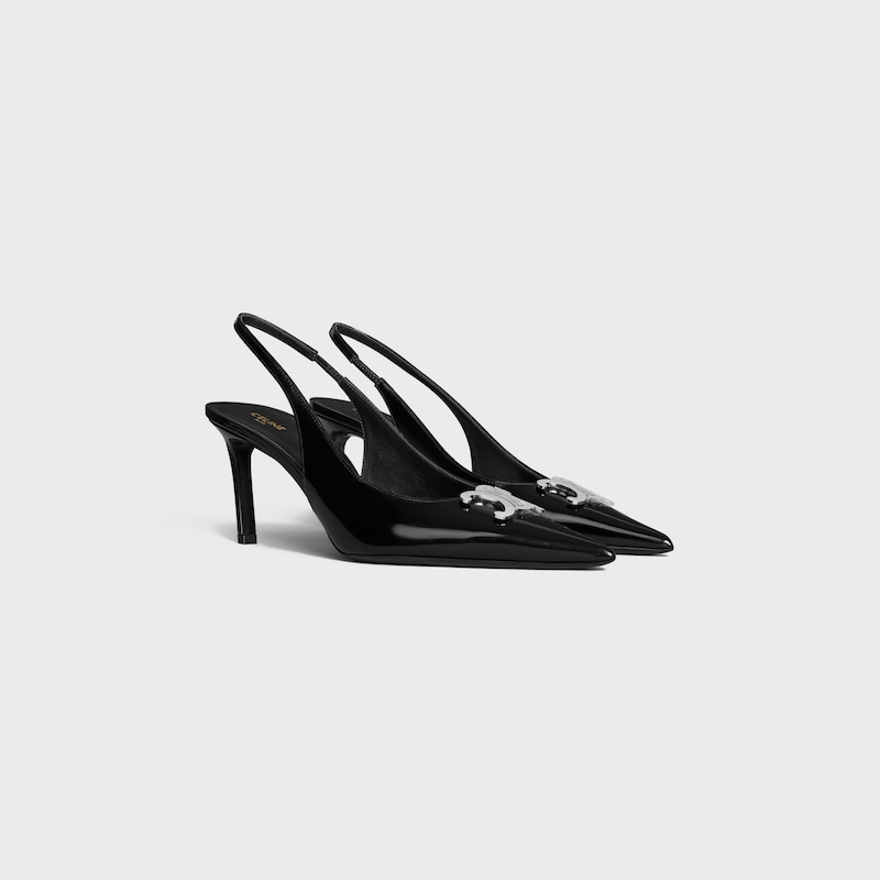 escarpins celine alma triomphe en veau brillant