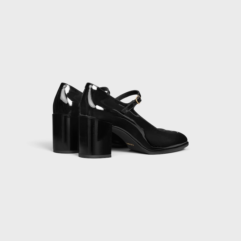 celine lily triomphe babies perforÉ en cuir de veau vernis