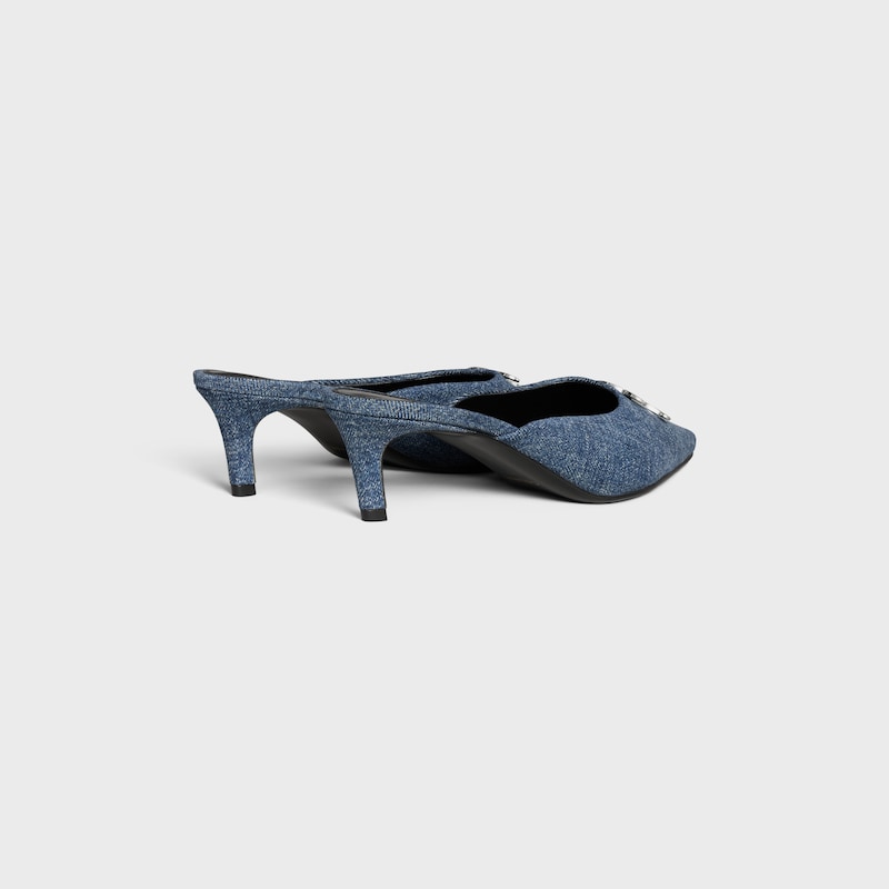 mule celine alma triomphe en denim