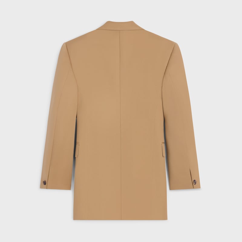 veste colonne en laine diagonale