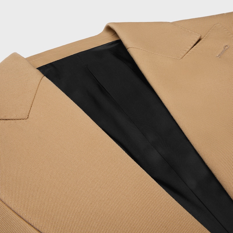 veste colonne en laine diagonale