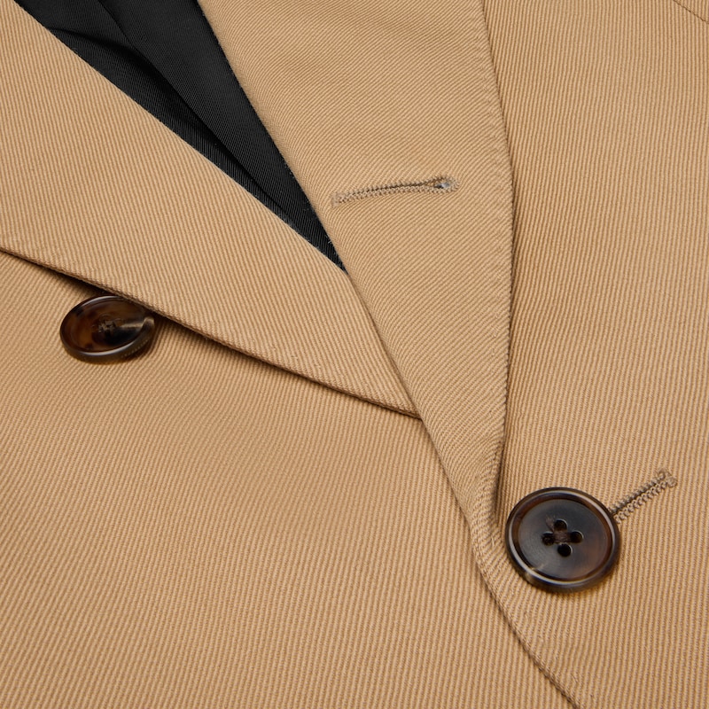 veste colonne en laine diagonale