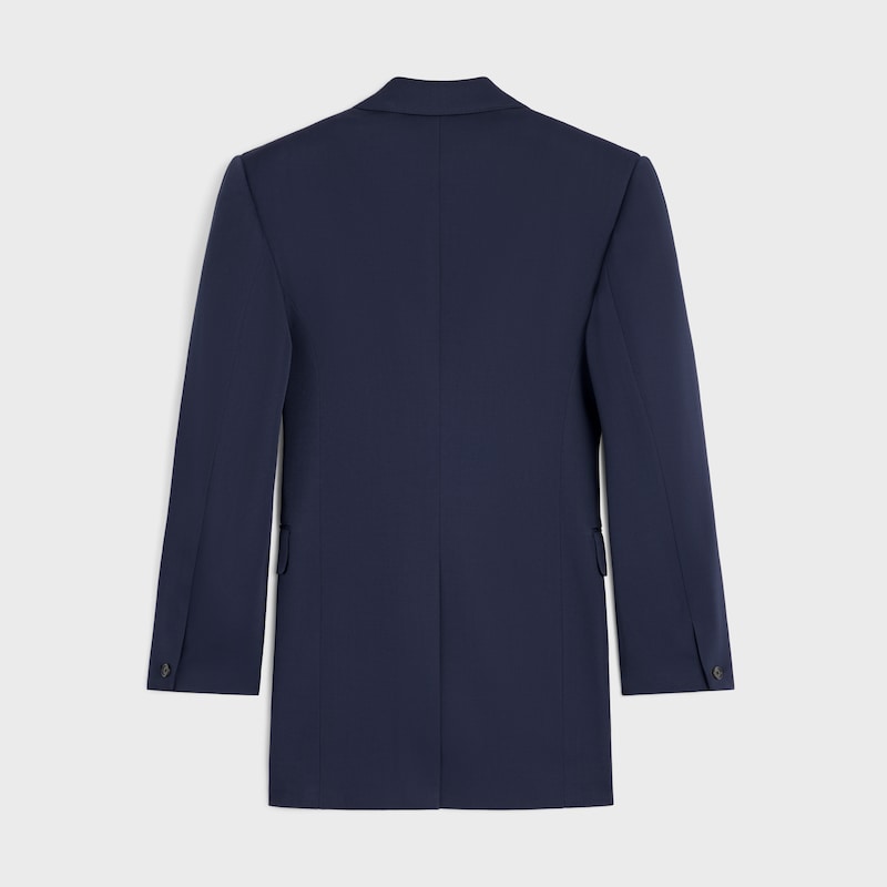 veste colonne en laine diagonale