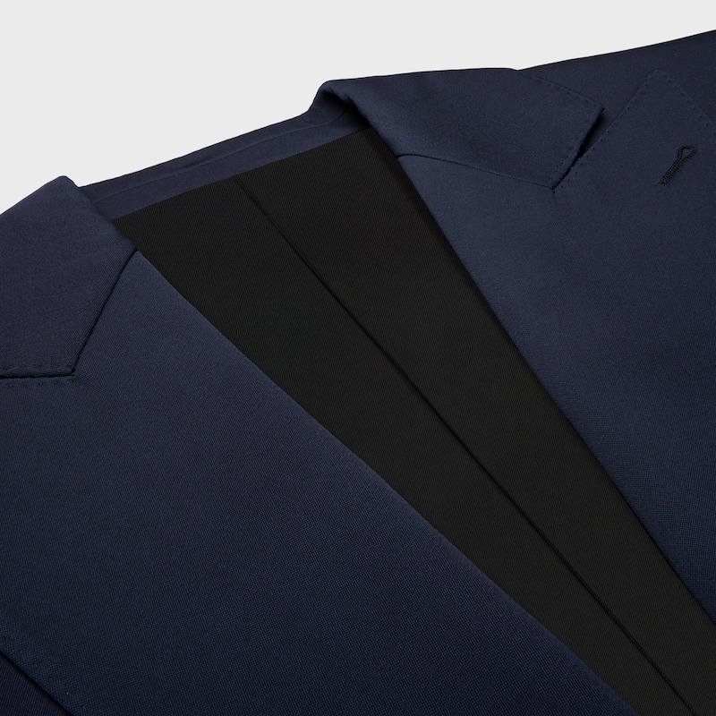 veste colonne en laine diagonale