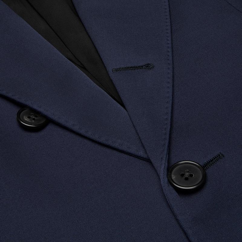 veste colonne en laine diagonale