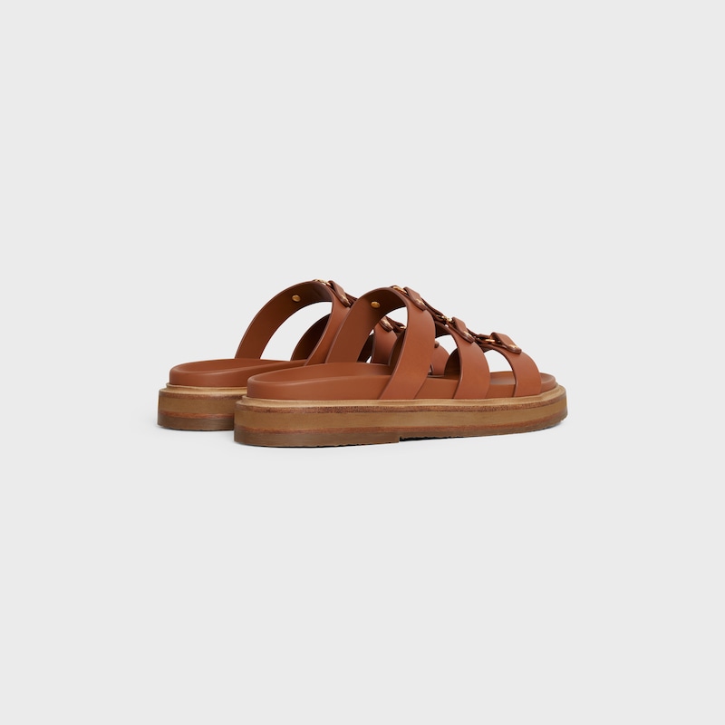 celine - tippi slide en cuir de veau